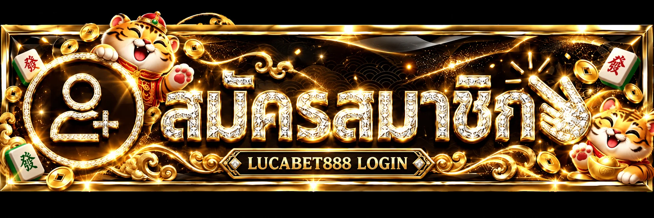 แบนเนอร์ LUCABET888 เข้าสู่ระบบ โทนดำทอง